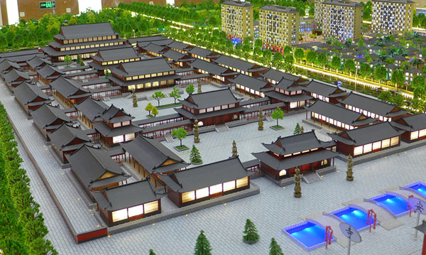 古建筑模型沙盘